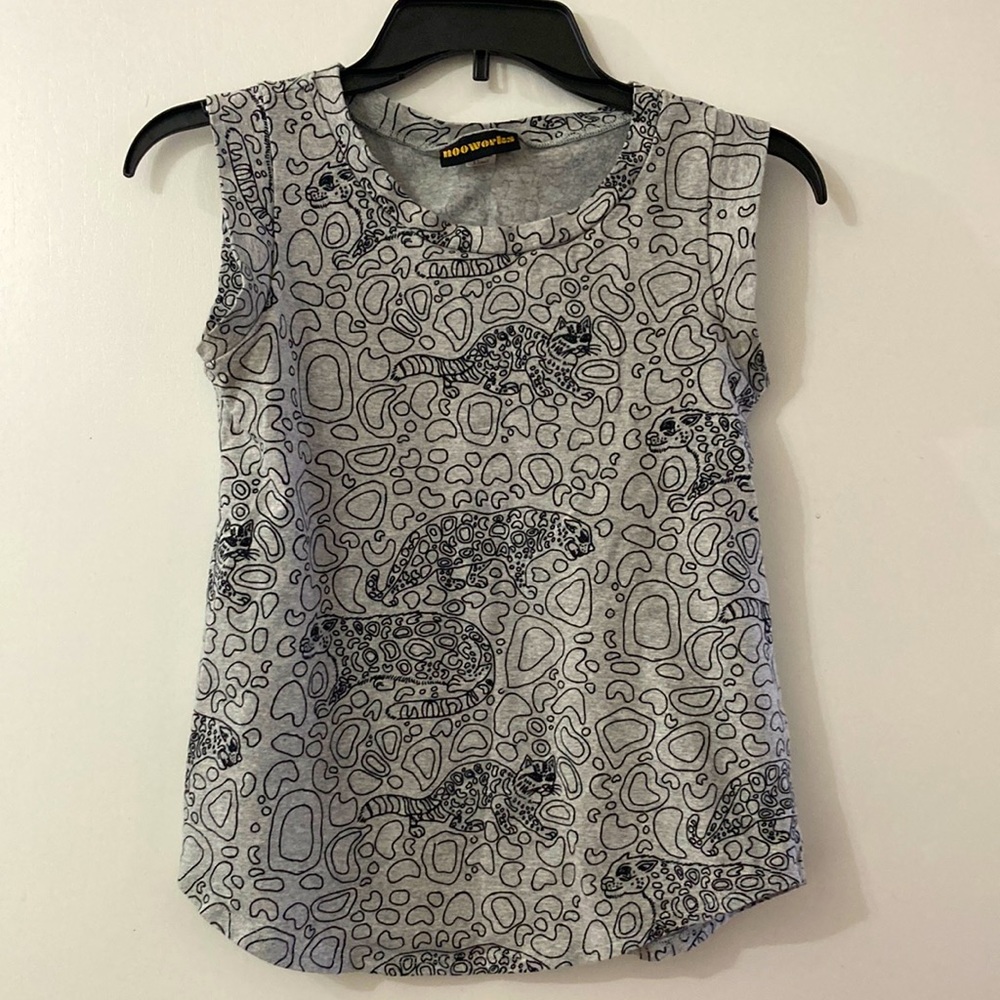 Vintage Jaguar Leopard Nooworks Muscle Tee tank Size X-small